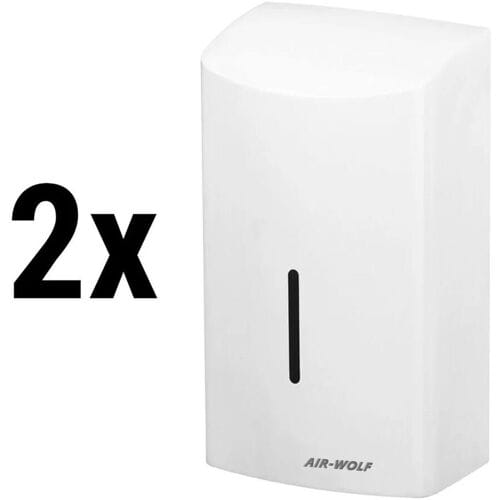 (2 stuks) AIR-WOLF Handdroger met infraroodsensor - RVS Wit Wit
