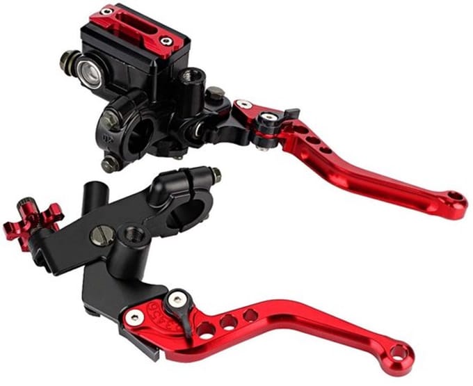 Allecto - Motorremhevel - Universeel - Aluminium - Rood - Rem- en
