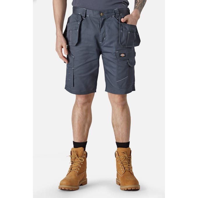 Dickies Redhawk Pro Werk Polyester Heren Grijze Werkshorts