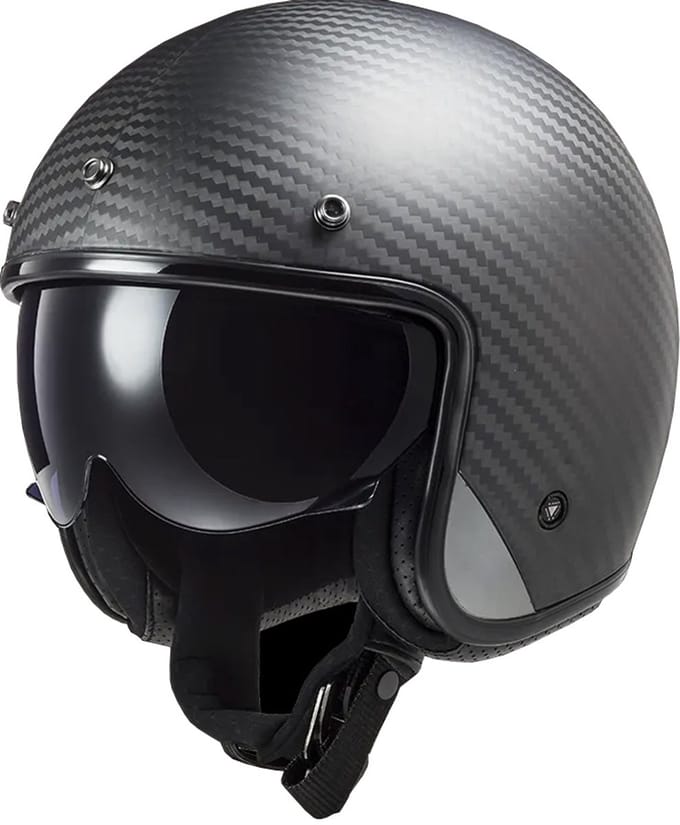 LS2 Helm Bob II OF601 mat carbon maat M