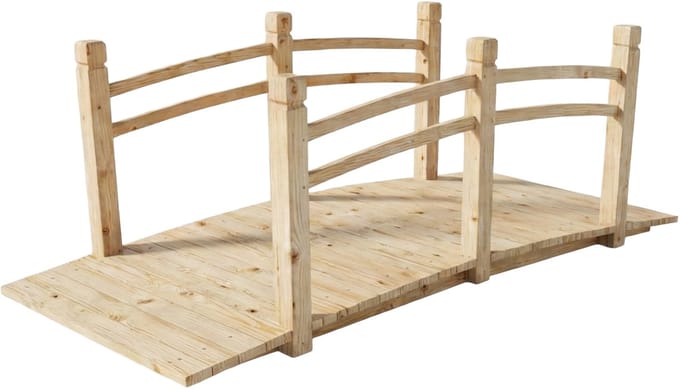 Tuinbrug - 150 cm x 67 cm - hout