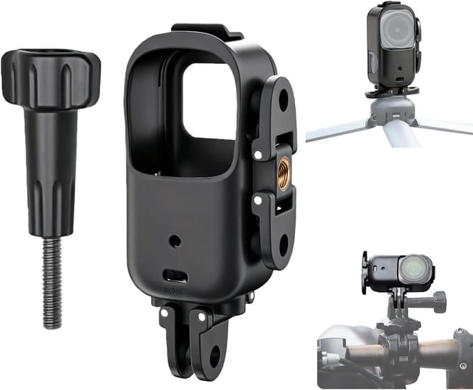 Camera Beschermkooi - Verticale Horizontale Adapter - Content Creatie - Opvouwbaar Lichtgewicht Ontwerp - 33 Gram - Zwart