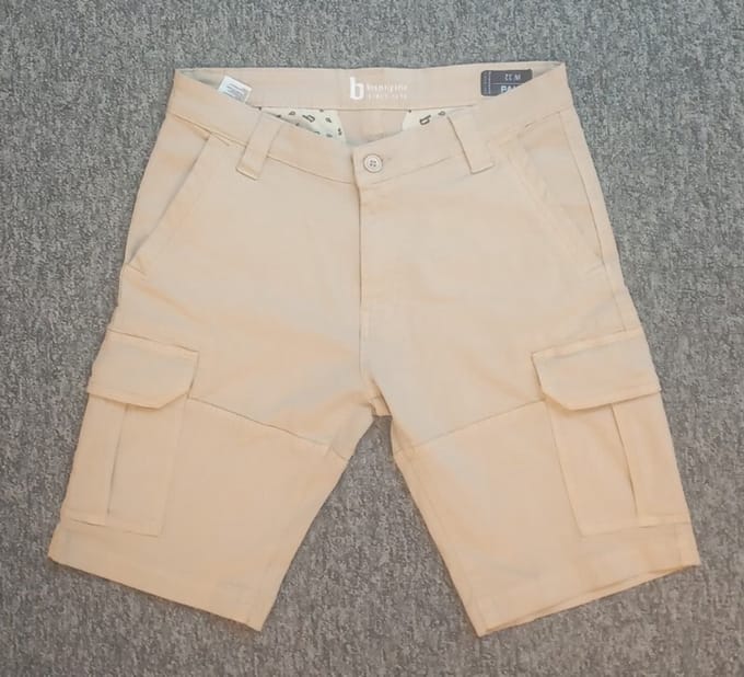 Brams Paris - heren short - cargo - Paul - sand - W42
