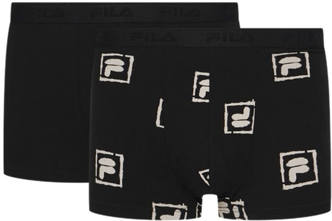 Fila Boxershorts 2-pack Zwart - S