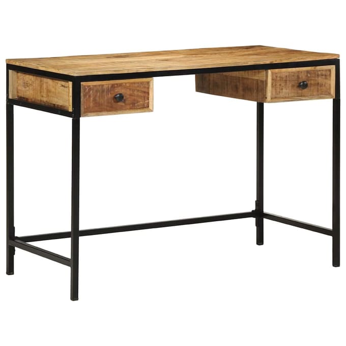 vidaXL Schrijfbureau met lade met opslag Bruin 105 x 50 x 75 cm