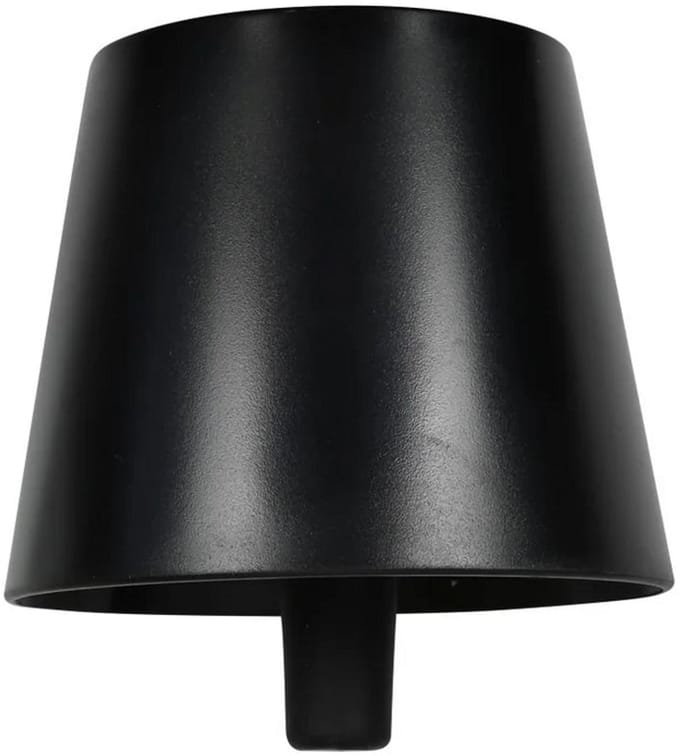 Flessenlamp - Zwart - Tafellamp Oplaadbaar - Warm wit