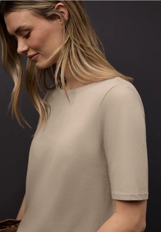 Shirt met boothals
