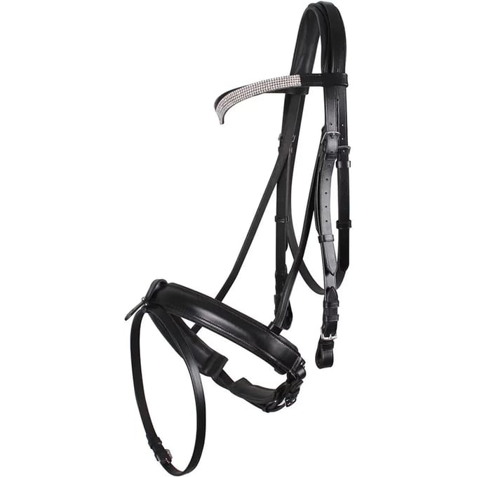 QHP HOOFDSTEL DRAFT HORSE ELEGANCE Zwart