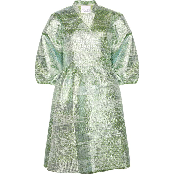 Jannie Aya-jurk in lichtgroen