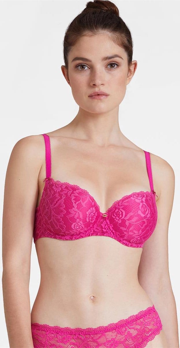 Aubade Rosessence Voorgevormde Beugel Bh HK04 Fuchsia - maat EU 80B / FR 95B