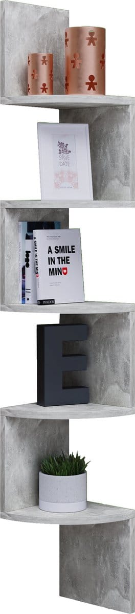 Houten standplank CD DVD-opslag Decoratieve wandplank Hoekplank Mintis