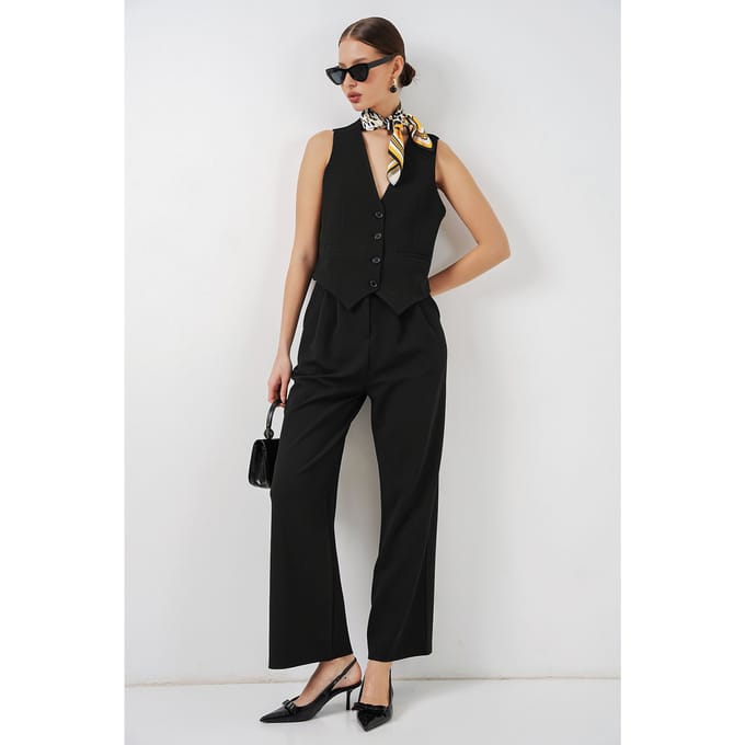 V-hals Crêpe Gilet