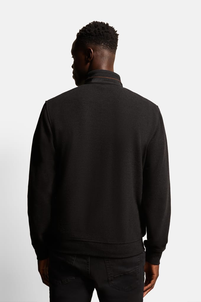 Bugatti Herren Sweatjack met horizontale quilting