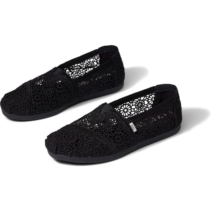 TOMS Alpargata Polyester Zwarte Damesspadrilles