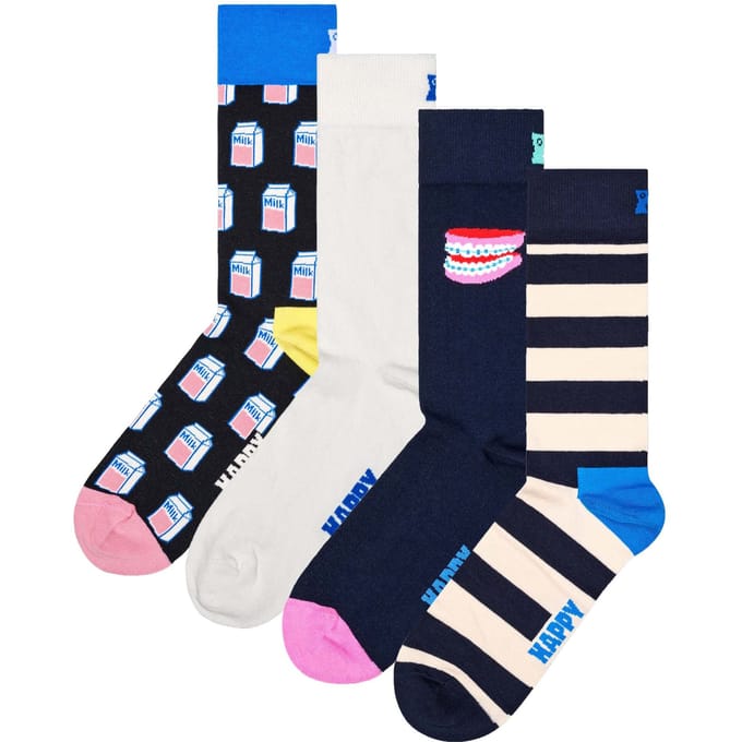 Happy Socks - 4-Pack Milk Carton Gift Set - Unisex - Sokken