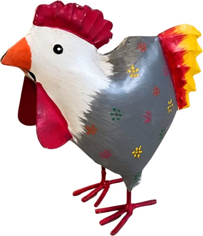 Iron Rooster painted