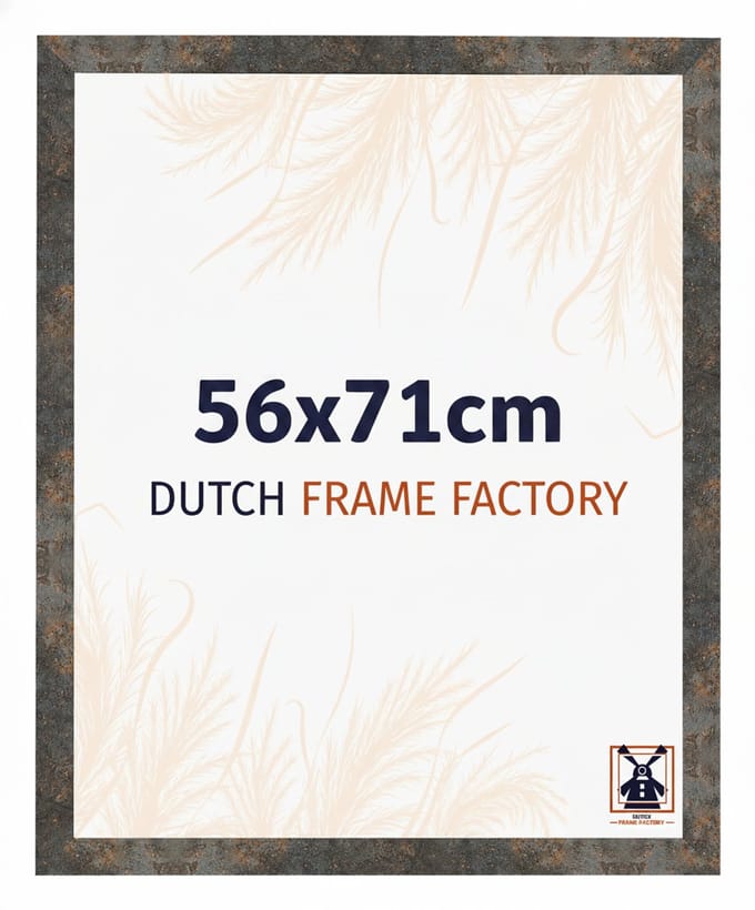 Fotolijst 56x71 cm - MDF - Geoxideerd Metaal - Benno