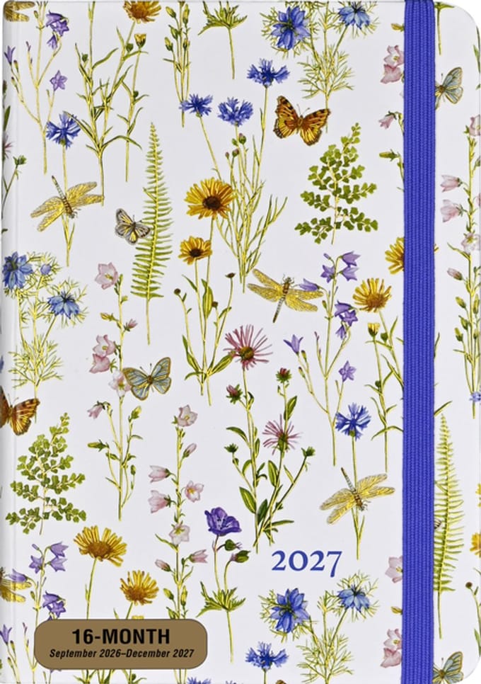 Wildflower Garden Compact diary 16-mnds 2027