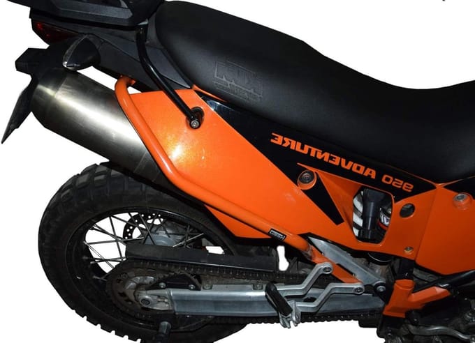 Crash bar Motor - Valbeugel Motor - Bescherming Motor - Specifiek Model - Achterzijde - Oranje