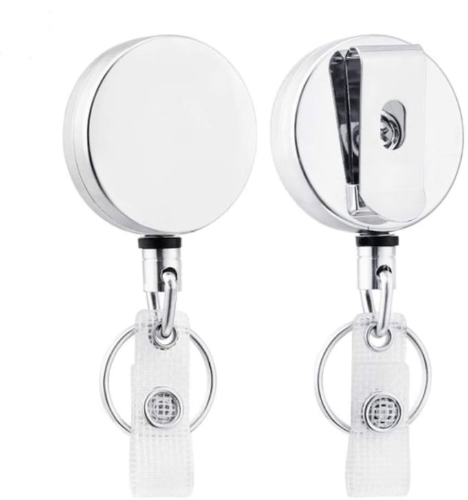 Travel Cords - Badgehouder RVS - Duurzaam - 360° Roteerbaar