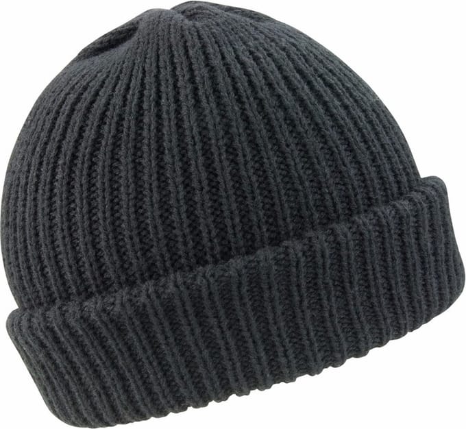 Dikke winter muts unisex zwart