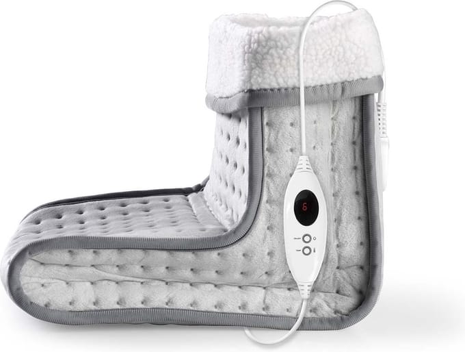 Nedis Voetenwarmer - 6 Warmte Standen - Wasmachinebestendig - Uitschakeltimer - Oververhittingsbeveiliging