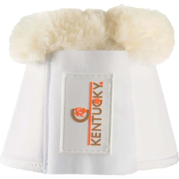 Kentucky Horsewear - Springschoenen Leder wol / bont wit L