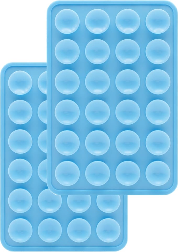 Tectier Zuignap Telefoon Zoals Octobuddy - Siliconen - 2 Stuks - Blauw