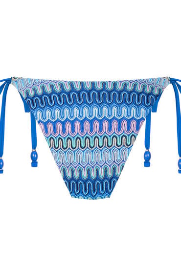 Hunkemöller Hoog uitgesneden bikinibroekje Cali Blauw