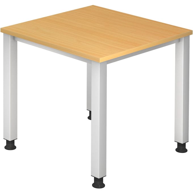QUEO 8 S | Bureau - Beuken 80 x 80 Tafelhoogte I In hoogte verstelbaar