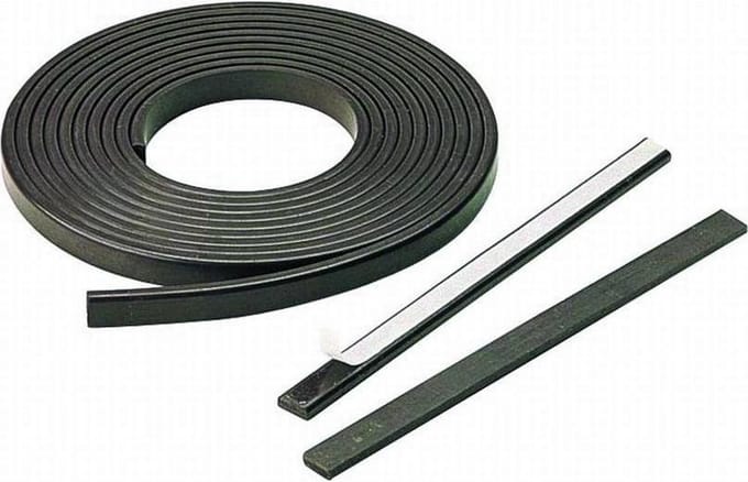 Magneetband 12.5x0.75mm 10mtr Zelfklevend
