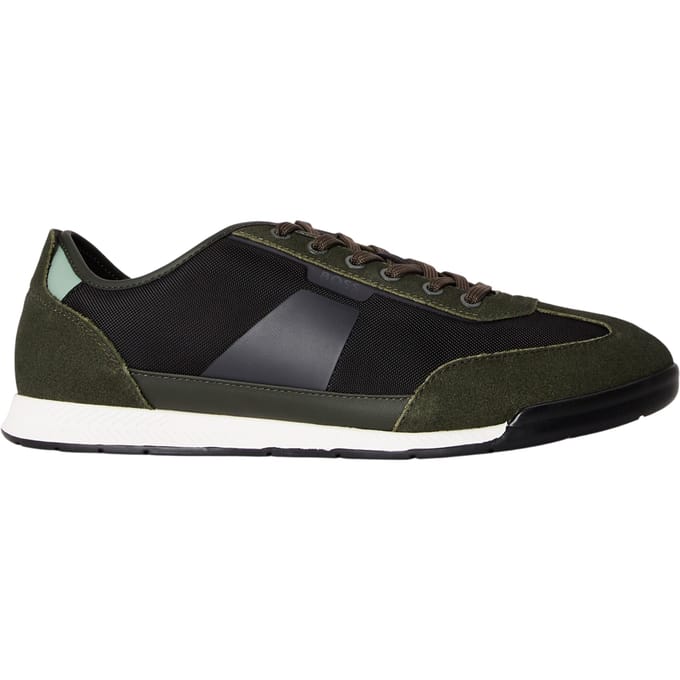 Boss Nitan suède herensneakers (Groen)