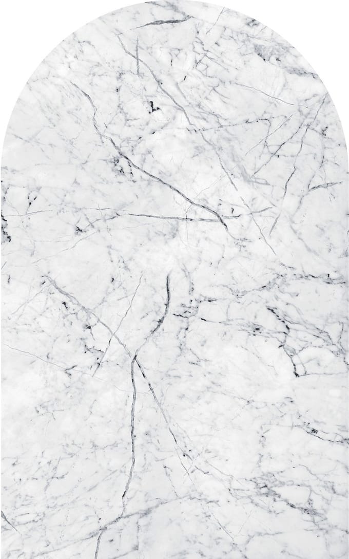 Fotobehang - Slab 127x200cm - Rond - Vliesbehang - Zelfklevend