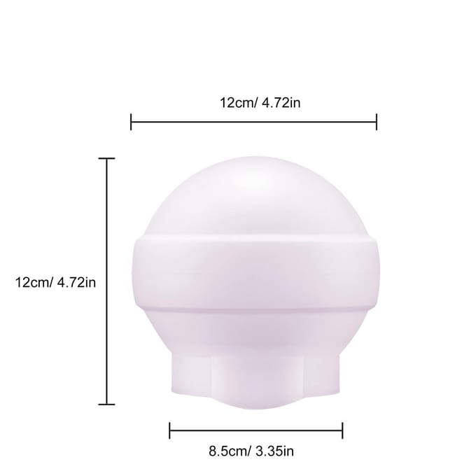 AK R22 Dôme de Diffusion Diffuseur de Flash Pliable Convient pour Godox V1 Série AD100Pro Flash à Tête Ronde white