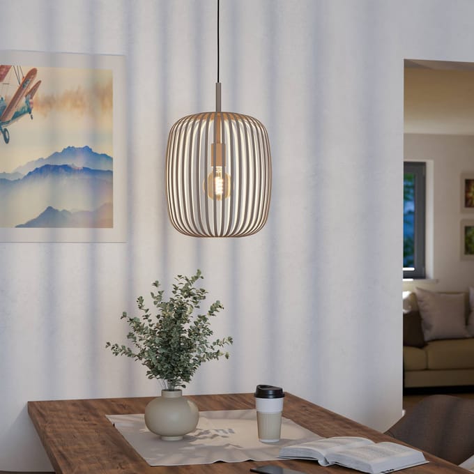 EGLO Romazzina Hanglamp - E27 - Ø 32,5 cm - Zandkleur