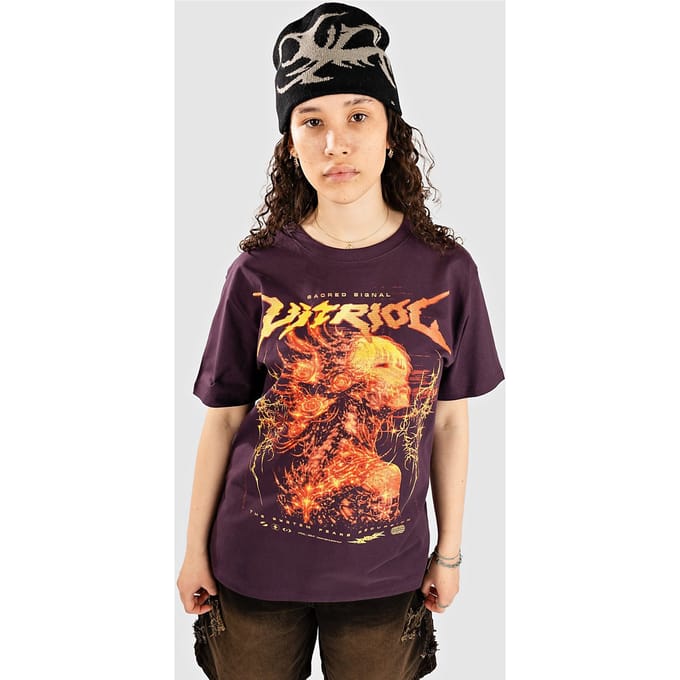 Vitriol Cyber Gothic Glitch Oversized T-Shirt