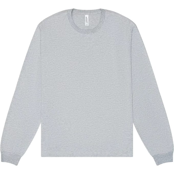 Bella+Canvas Unisex Heavyweight Long Sleeve Tee CV3511 - Athletic Heather - M