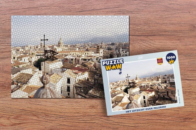 Puzzel Het uitzicht over Palermo - Legpuzzel - Puzzel 1000 stukjes volwassenen