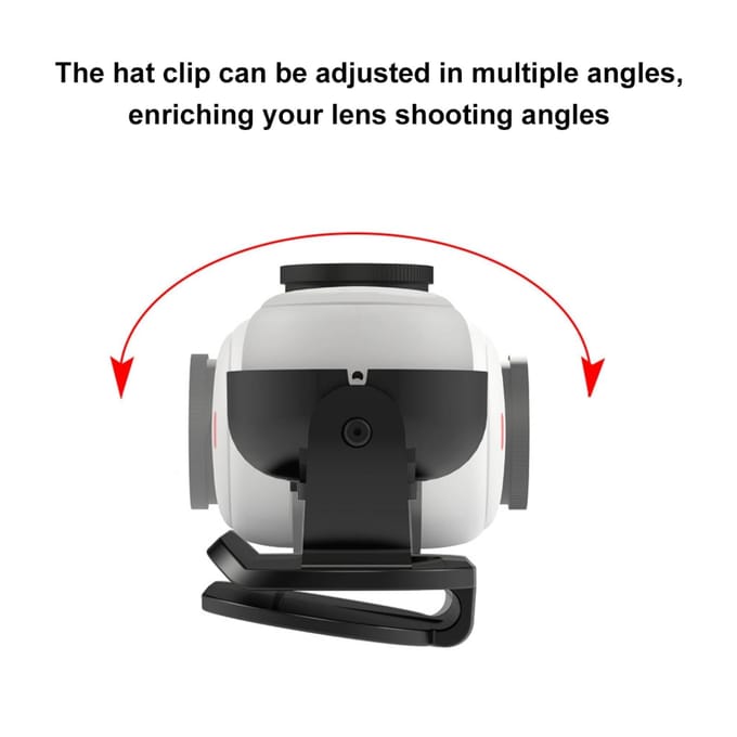 PULUZ PU869 Action Camera Hoedmontageclip Rugzakriemclip Magnetische Montage voor Camera zwart