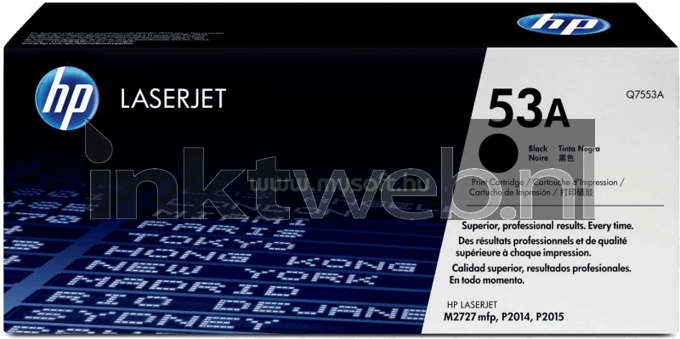 Tonercartridge hp q7553a 53a zwart