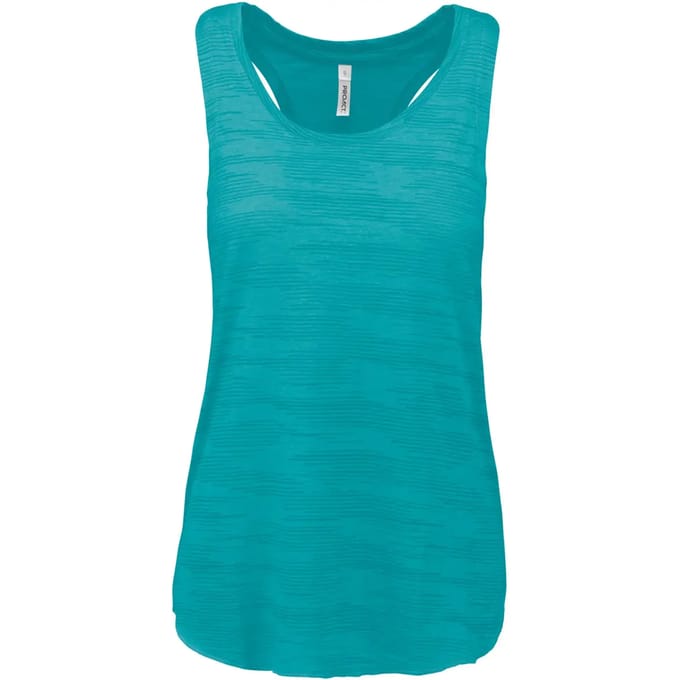 Tank Top Dames M Proact Mouwloos Light Turquoise 65% Polyester, 35% Viscose