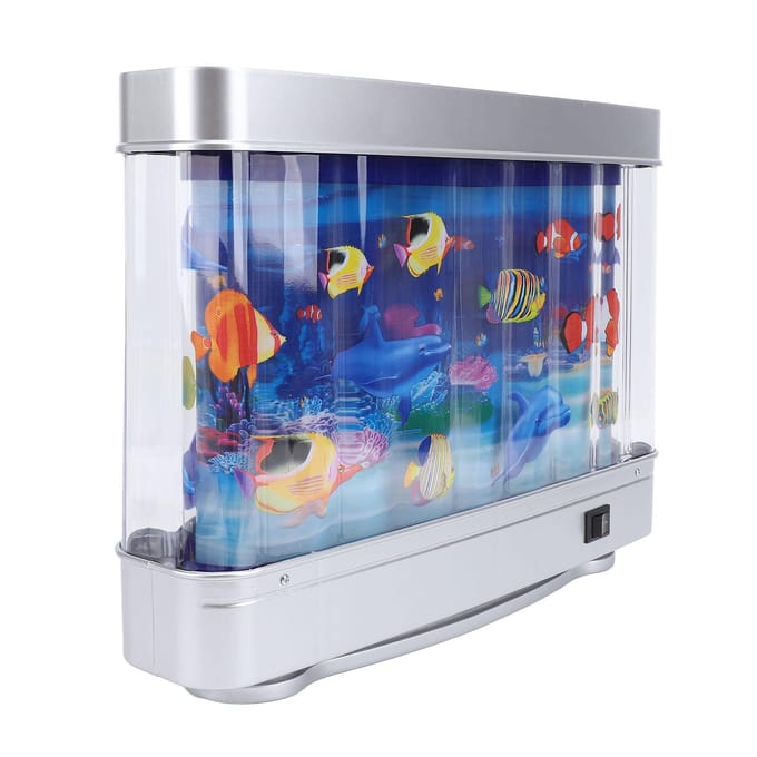 Nep Vis Aquarium Lamp Mini Decoratieve Tropische Vis Kunstmatig Aquarium Nachtlampje met Bewegende Vis blue