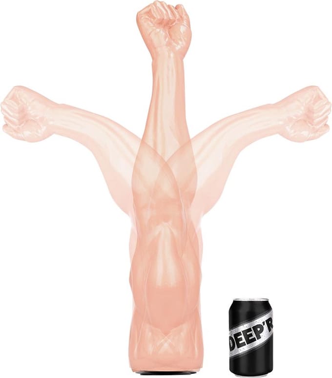 DEEP'R - Mega Power Fist - Lichte Huidskleur - 68.00 cm x Ø 6.50 cm