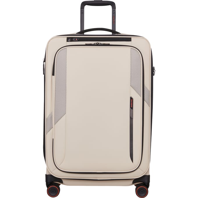 Samsonite Koffer - Glazed spinner 67/24 (4 wiel) lichtgewicht koffer - 44 x 67 x 30/33 cm - uitbreidbaar - Sandstone - 94 l