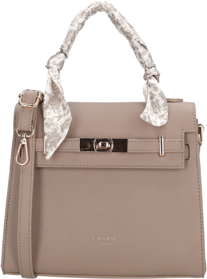Charm London The Hamptons Handtas - Schoudertas - Dames - Crossbody - Lichttaupe