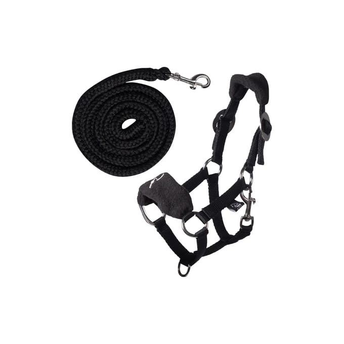 HKM - Hobby Horse Halster Fleece - Black