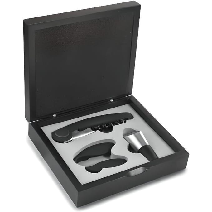Set Tire Bouchon - IBILI - Décanteur - Métal - Plastique - Noir