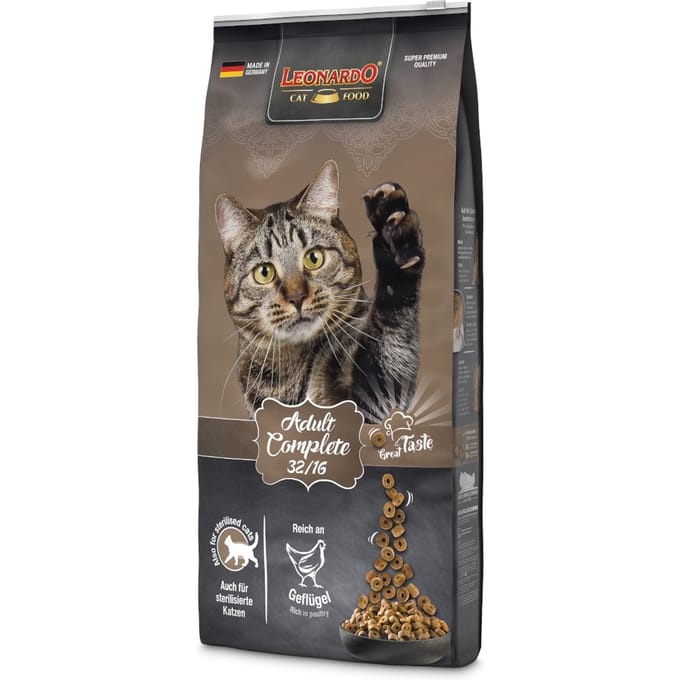 Leonardo Adult Complete 32/16 - Kattenvoer - Gevogelte 15 kg