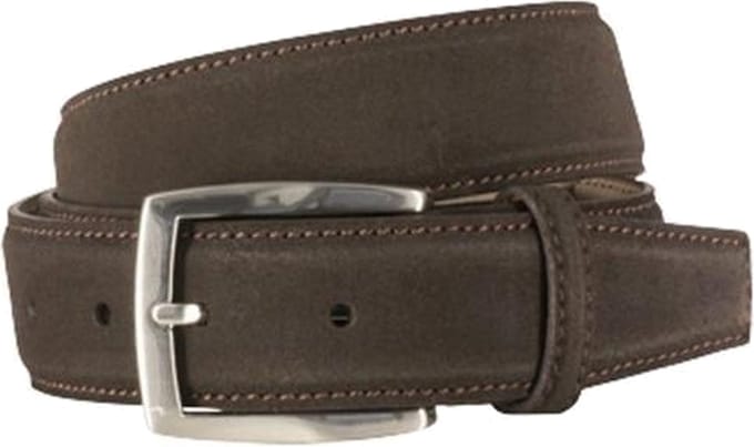 LINDENMANN leren heren riem - bruin