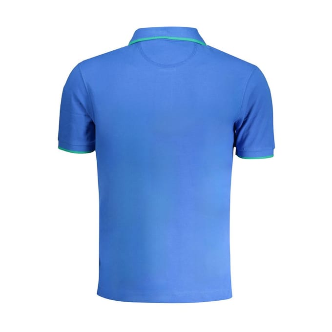 La Martina Blauwe Katoenen Poloshirt